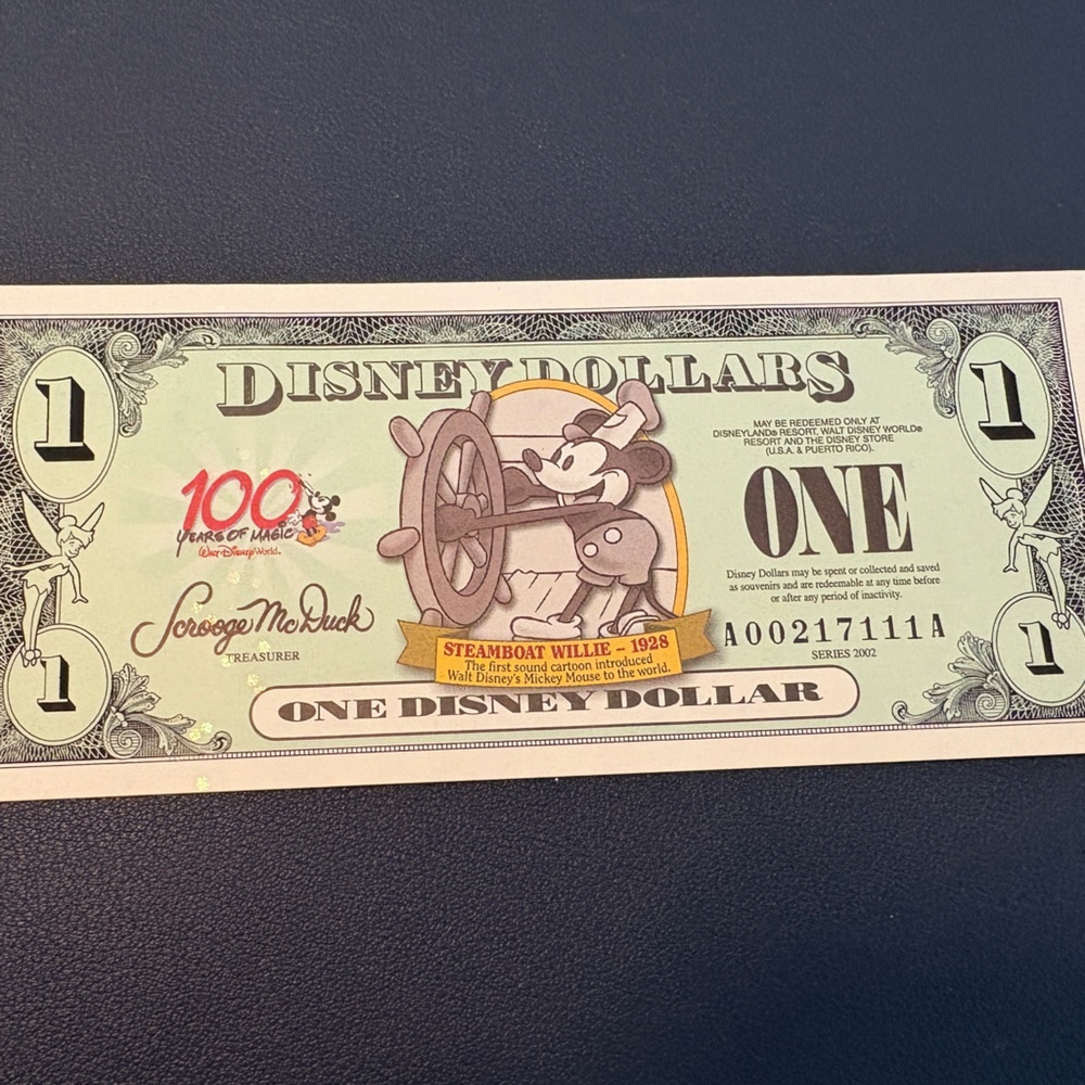 Disney Collectible Dollar 2002- 100 years
